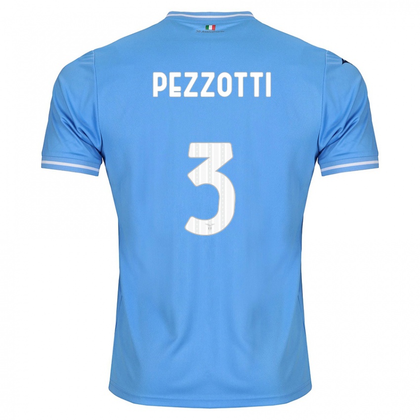 Uomo Maglia Arianna Pezzotti #3 Blu Kit Gara Home 2023/24 Maglietta
