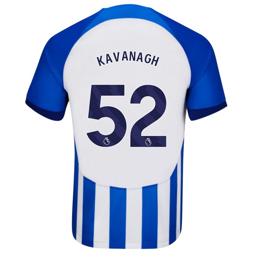Uomo Maglia Leigh Kavanagh #52 Blu Kit Gara Home 2023/24 Maglietta