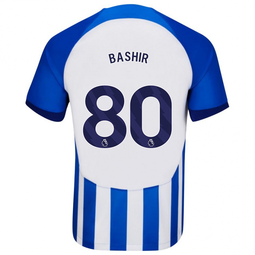 Uomo Maglia Sahil Bashir #80 Blu Kit Gara Home 2023/24 Maglietta