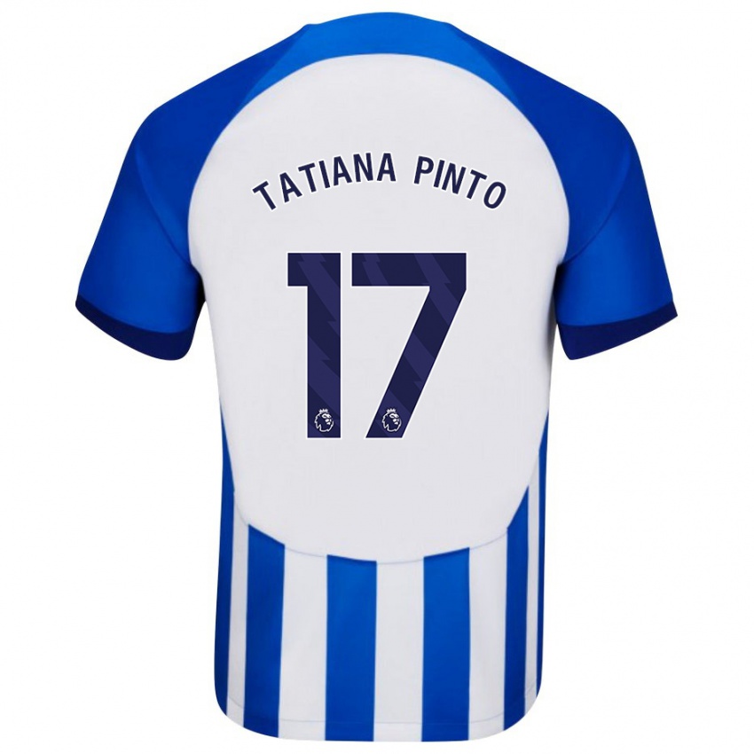 Uomo Maglia Tatiana Vanessa Ferreira Pinto #17 Blu Kit Gara Home 2023/24 Maglietta