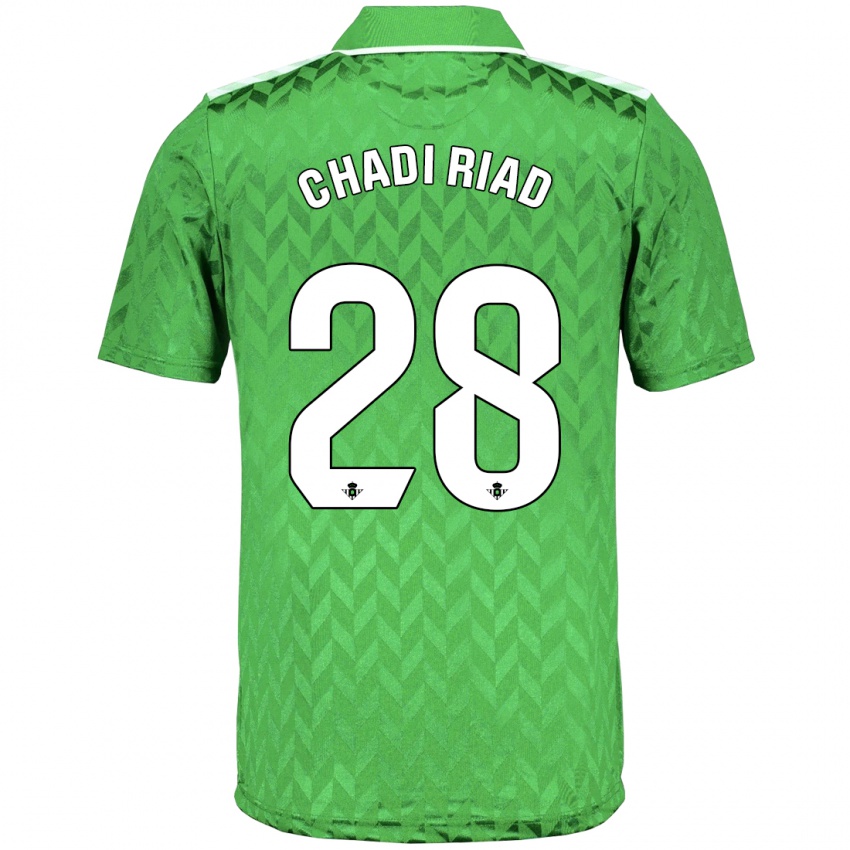 Uomo Maglia Chadi Riad #28 Verde Kit Gara Away 2023/24 Maglietta