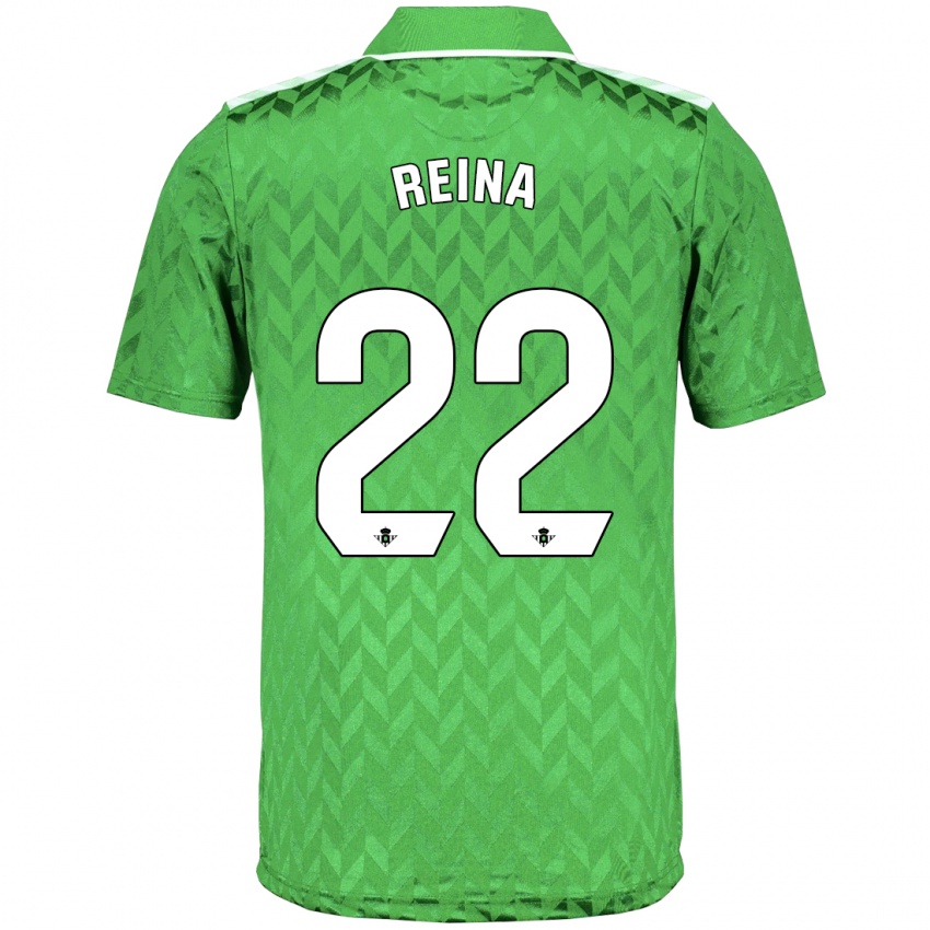 Uomo Maglia Carlos Reina #22 Verde Kit Gara Away 2023/24 Maglietta