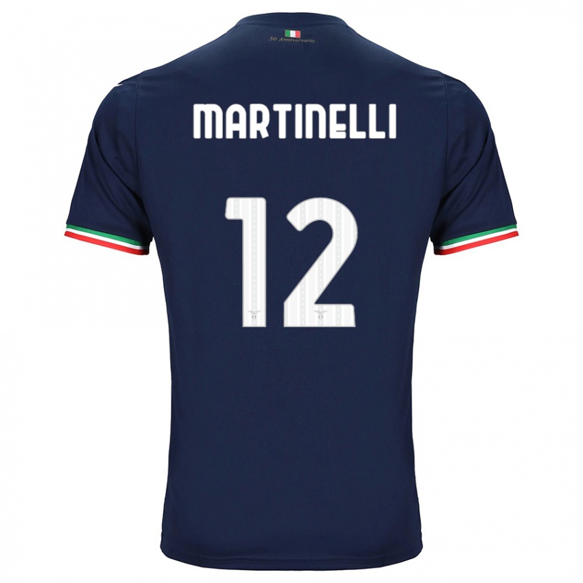 Uomo Maglia Leonardo Martinelli #12 Marina Militare Kit Gara Away 2023/24 Maglietta