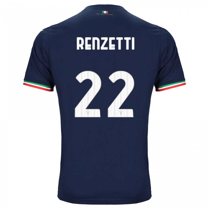 Uomo Maglia Davide Renzetti #22 Marina Militare Kit Gara Away 2023/24 Maglietta