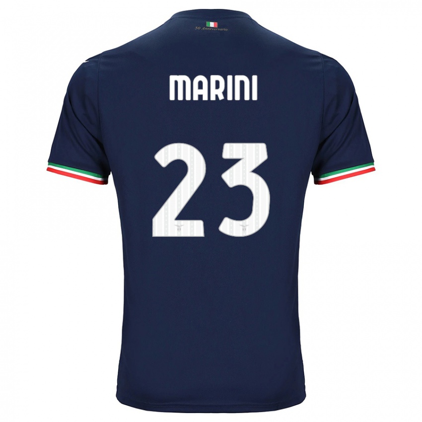 Uomo Maglia Matteo Marini #23 Marina Militare Kit Gara Away 2023/24 Maglietta