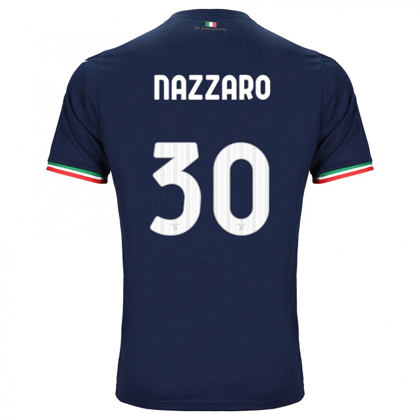 Uomo Maglia Marco Nazzaro #30 Marina Militare Kit Gara Away 2023/24 Maglietta