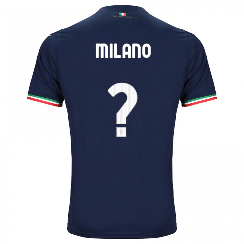 Uomo Maglia Alessandro Milano #0 Marina Militare Kit Gara Away 2023/24 Maglietta