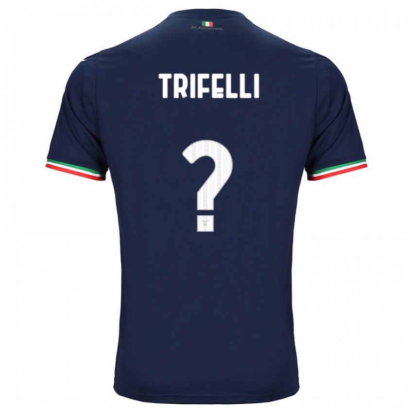 Uomo Maglia Cristiano Trifelli #0 Marina Militare Kit Gara Away 2023/24 Maglietta