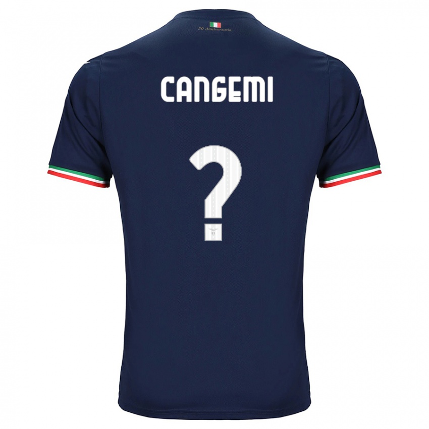 Uomo Maglia Emanuele Cangemi #0 Marina Militare Kit Gara Away 2023/24 Maglietta
