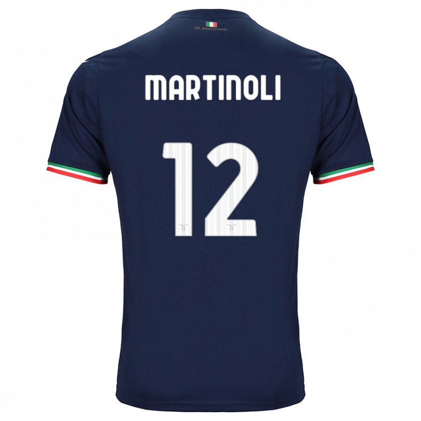 Uomo Maglia Elettra Martinoli #12 Marina Militare Kit Gara Away 2023/24 Maglietta