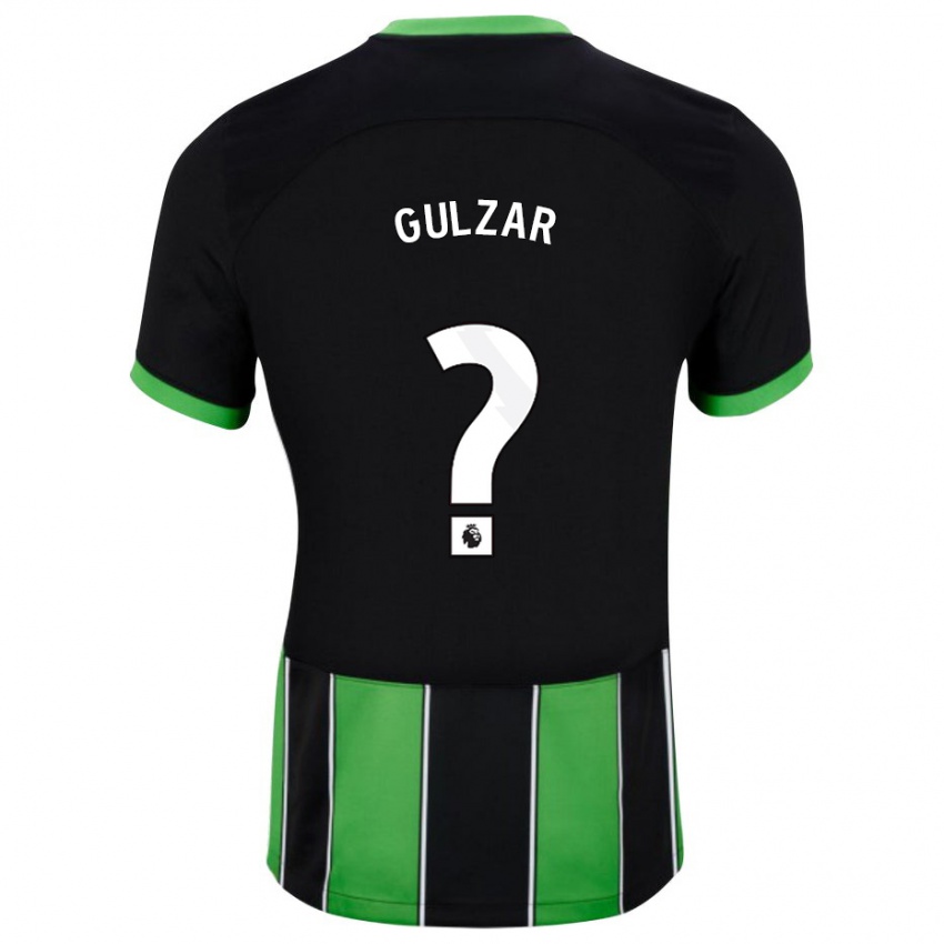 Uomo Maglia Layth Gulzar #0 Nero Verde Kit Gara Away 2023/24 Maglietta
