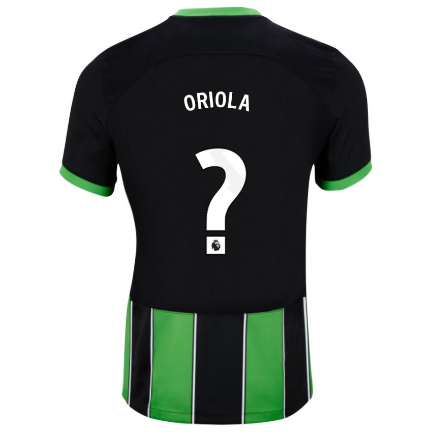 Uomo Maglia Nehemiah Oriola #0 Nero Verde Kit Gara Away 2023/24 Maglietta