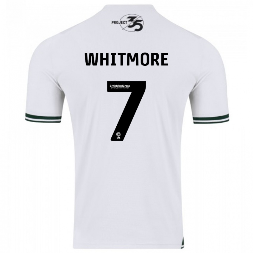 Uomo Maglia Charlotte Whitmore #7 Bianco Kit Gara Away 2023/24 Maglietta