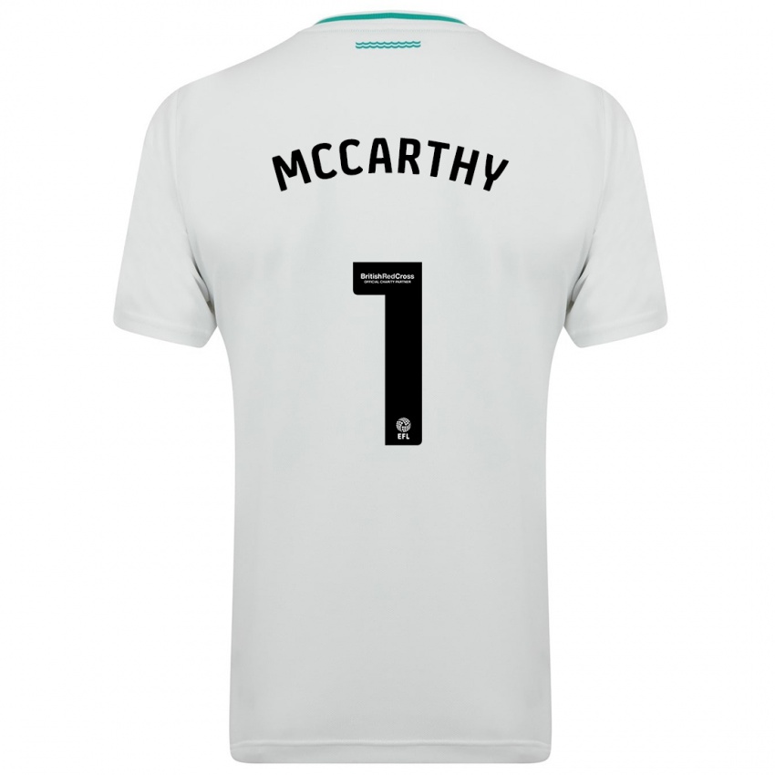 Uomo Maglia Alex Mccarthy #1 Bianco Kit Gara Away 2023/24 Maglietta