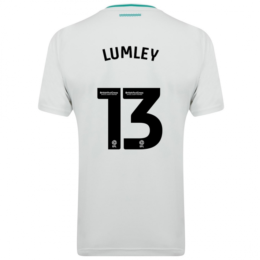 Uomo Maglia Joe Lumley #13 Bianco Kit Gara Away 2023/24 Maglietta