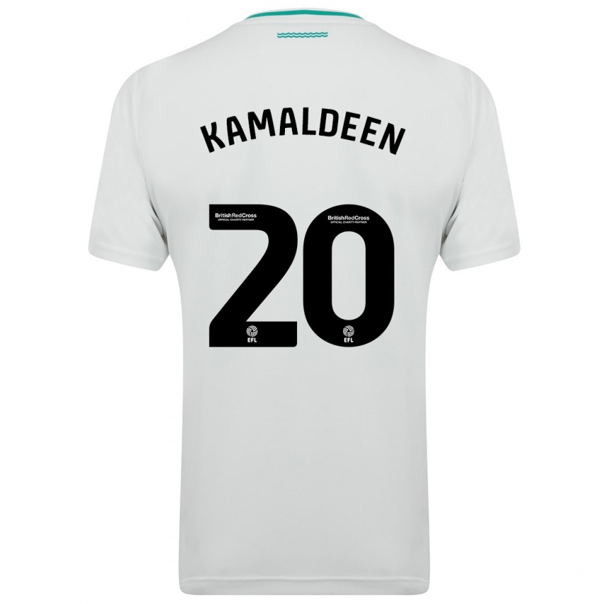 Uomo Maglia Kamaldeen Sulemana #20 Bianco Kit Gara Away 2023/24 Maglietta