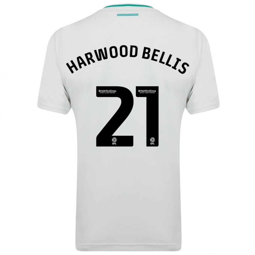 Uomo Maglia Taylor Harwood-Bellis #21 Bianco Kit Gara Away 2023/24 Maglietta
