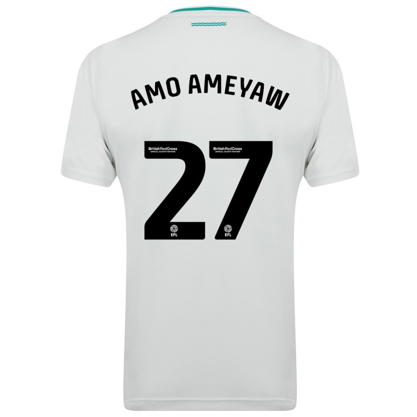 Uomo Maglia Samuel Amo-Ameyaw #27 Bianco Kit Gara Away 2023/24 Maglietta
