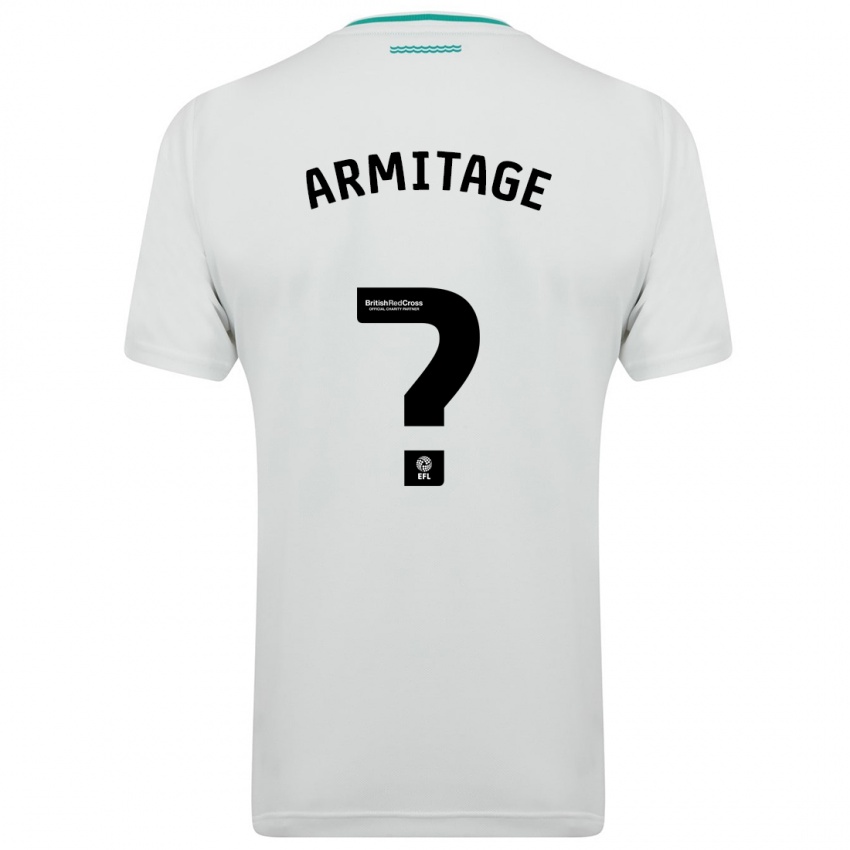 Uomo Maglia Will Armitage #0 Bianco Kit Gara Away 2023/24 Maglietta