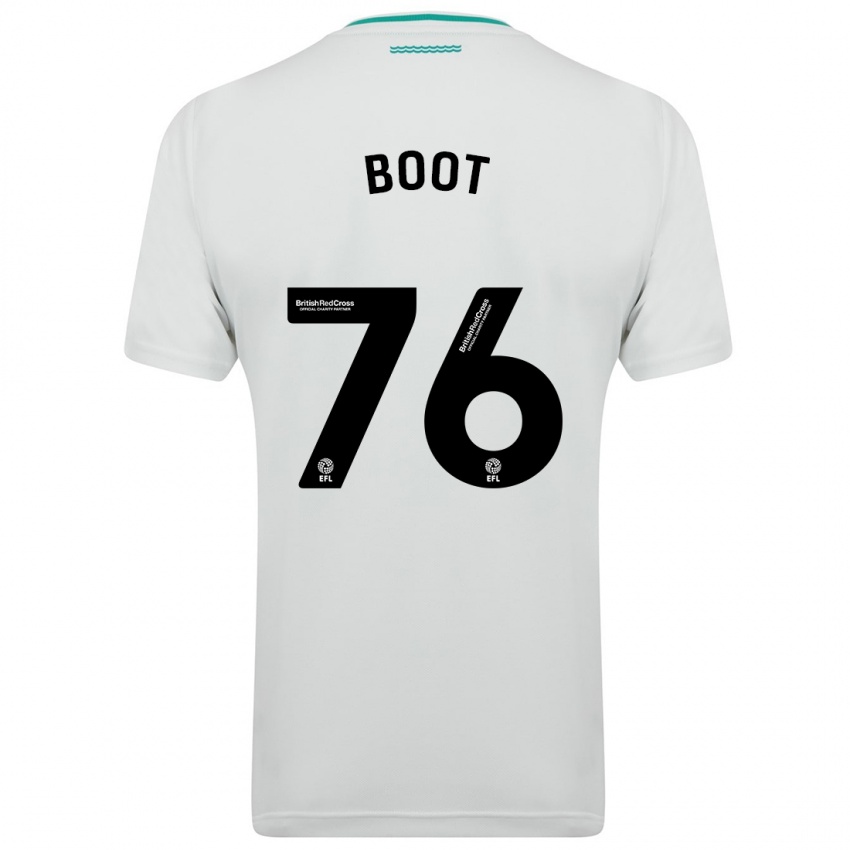 Uomo Maglia Nathanael Boot #76 Bianco Kit Gara Away 2023/24 Maglietta