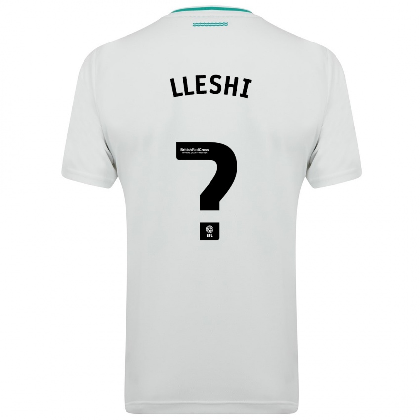 Uomo Maglia Henri Lleshi #0 Bianco Kit Gara Away 2023/24 Maglietta