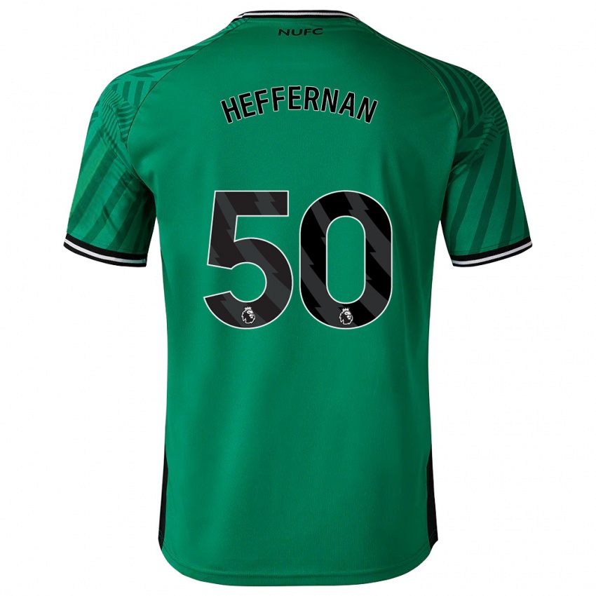 Uomo Maglia Cathal Heffernan #50 Verde Kit Gara Away 2023/24 Maglietta