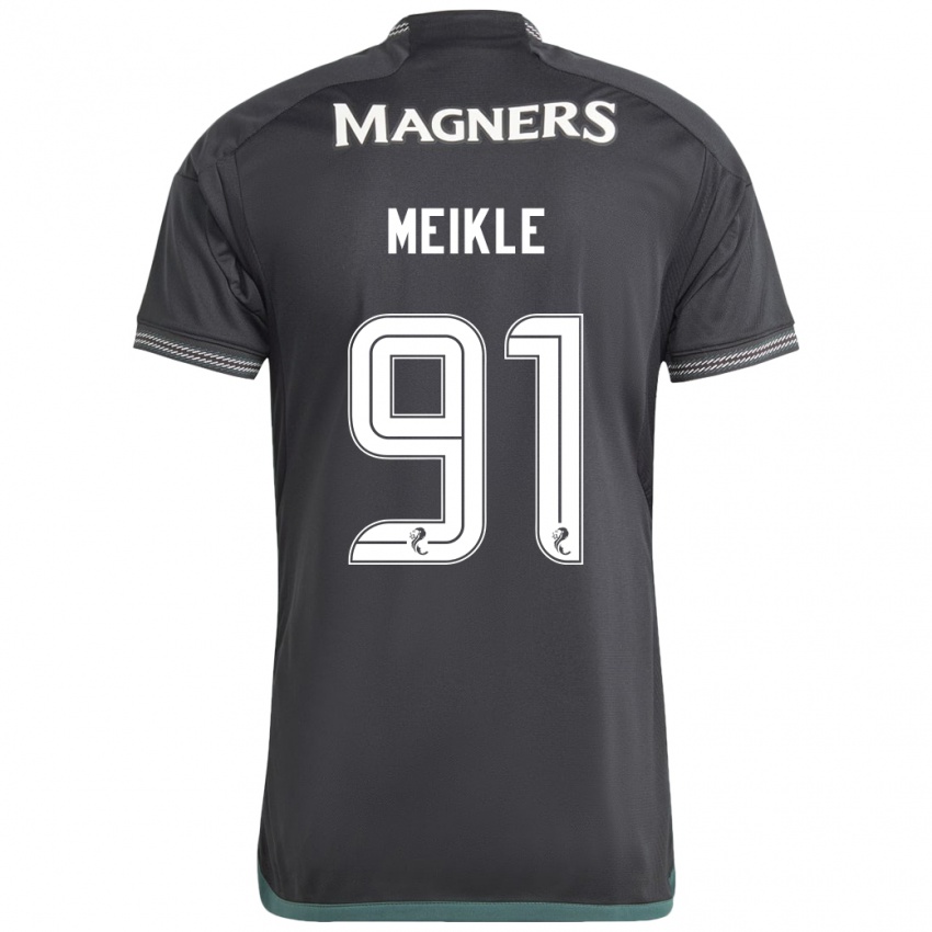 Uomo Maglia Jamie Meikle #91 Nero Kit Gara Away 2023/24 Maglietta