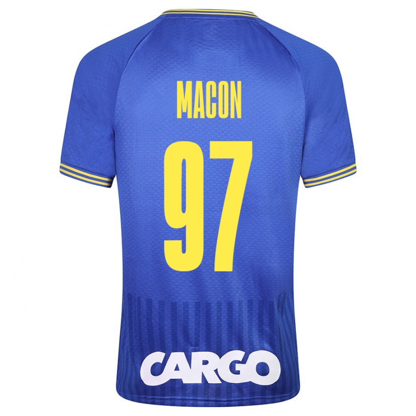 Uomo Maglia Yvann Maçon #97 Blu Kit Gara Away 2023/24 Maglietta