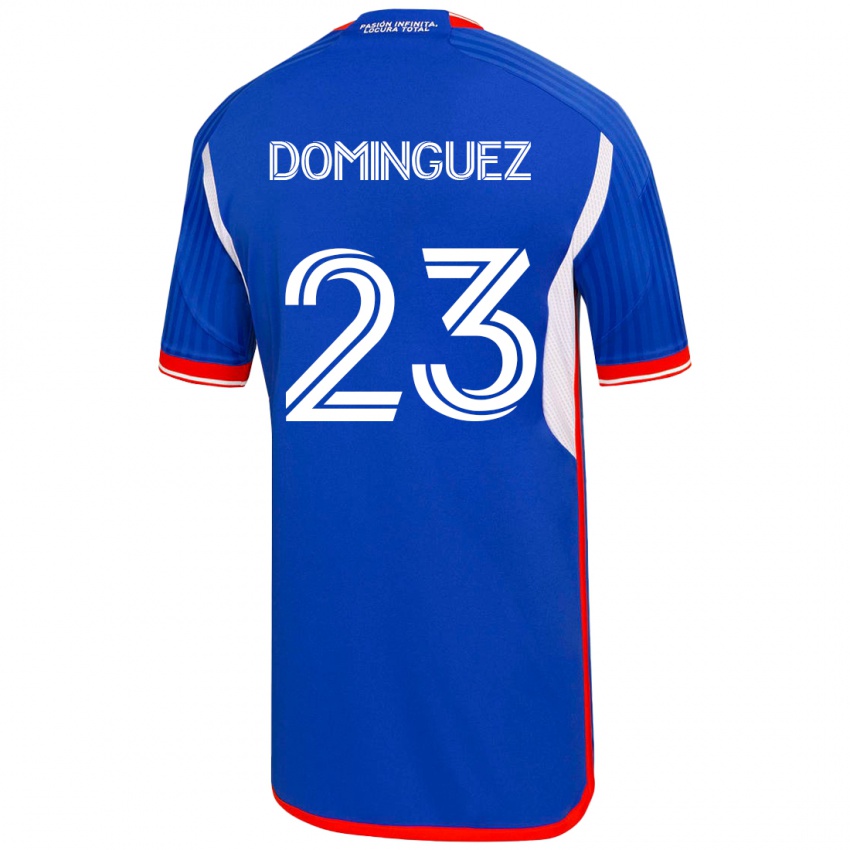 Donna Maglia Nery Dominguez #23 Blu Kit Gara Home 2023/24 Maglietta