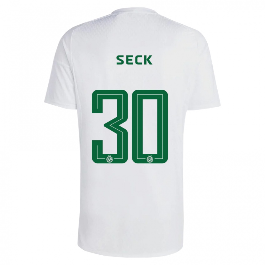Donna Maglia Abdoulaye Seck #30 Verde Blu Kit Gara Away 2023/24 Maglietta