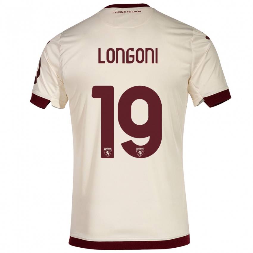 Donna Maglia Marco Longoni #19 Champagne Kit Gara Away 2023/24 Maglietta