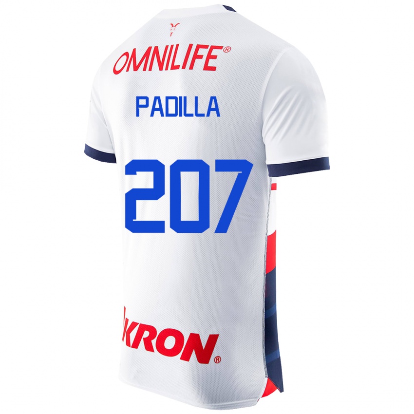 Donna Maglia Yael Padilla #207 Bianco Kit Gara Away 2023/24 Maglietta