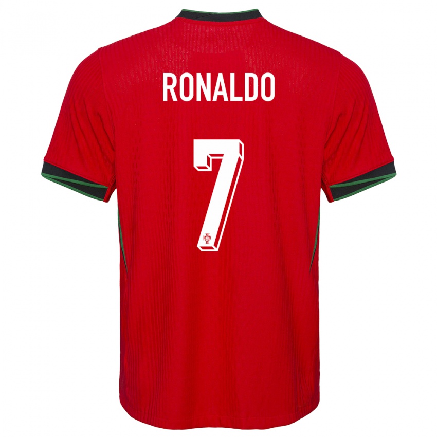 Bambino Maglia Portogallo Cristiano Ronaldo #7 Rosso Kit Gara Home 24-26 Maglietta