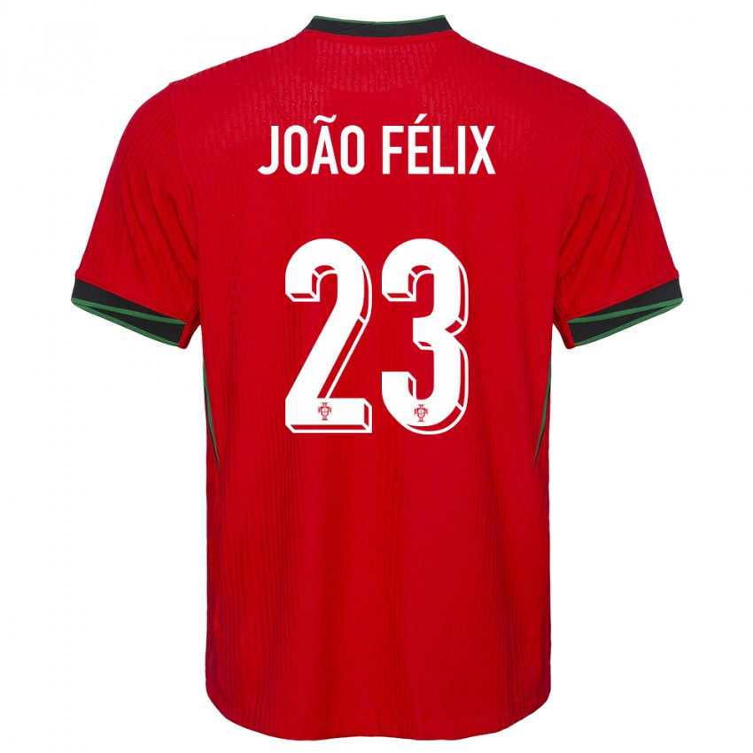 Bambino Maglia Portogallo Joao Felix #23 Rosso Kit Gara Home 24-26 Maglietta