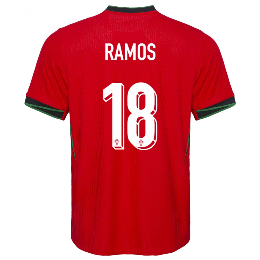 Bambino Maglia Portogallo Goncalo Ramos #18 Rosso Kit Gara Home 24-26 Maglietta