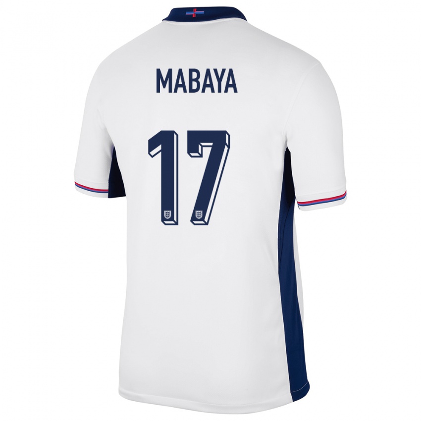Bambino Maglia Inghilterra Isaac Mabaya #17 Bianco Kit Gara Home 24-26 Maglietta