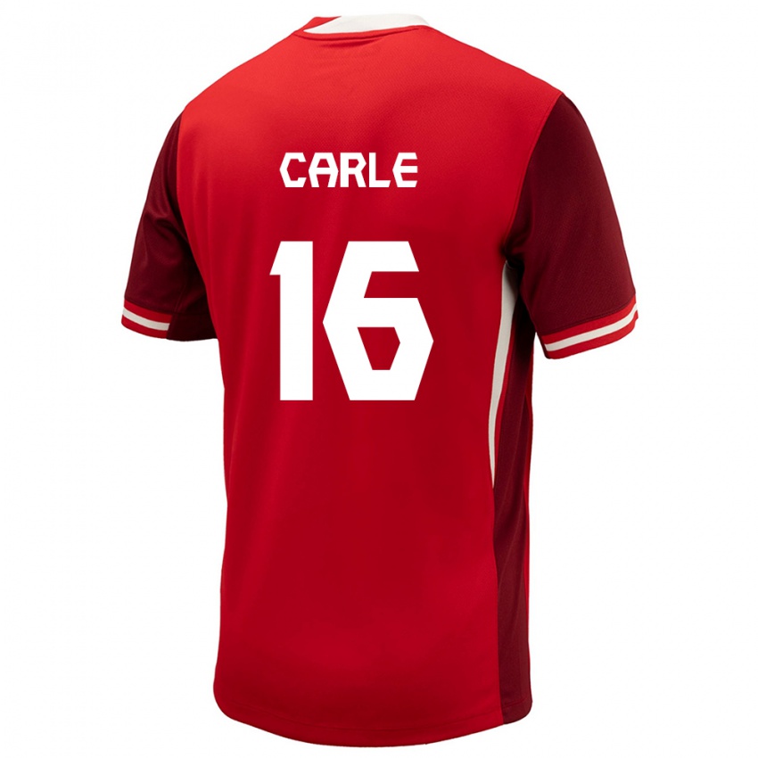 Bambino Maglia Canada Gabrielle Carle #16 Rosso Kit Gara Home 24-26 Maglietta