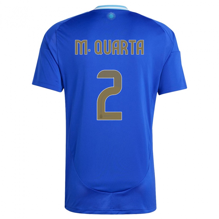 Bambino Maglia Argentina Lucas Martinez Quarta #2 Blu Kit Gara Away 24-26 Maglietta