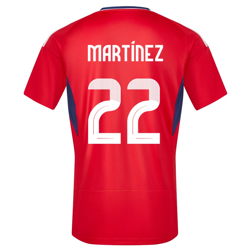 Uomo Maglia Costa Rica Carlos Martinez #22 Rosso Kit Gara Home 24-26 Maglietta
