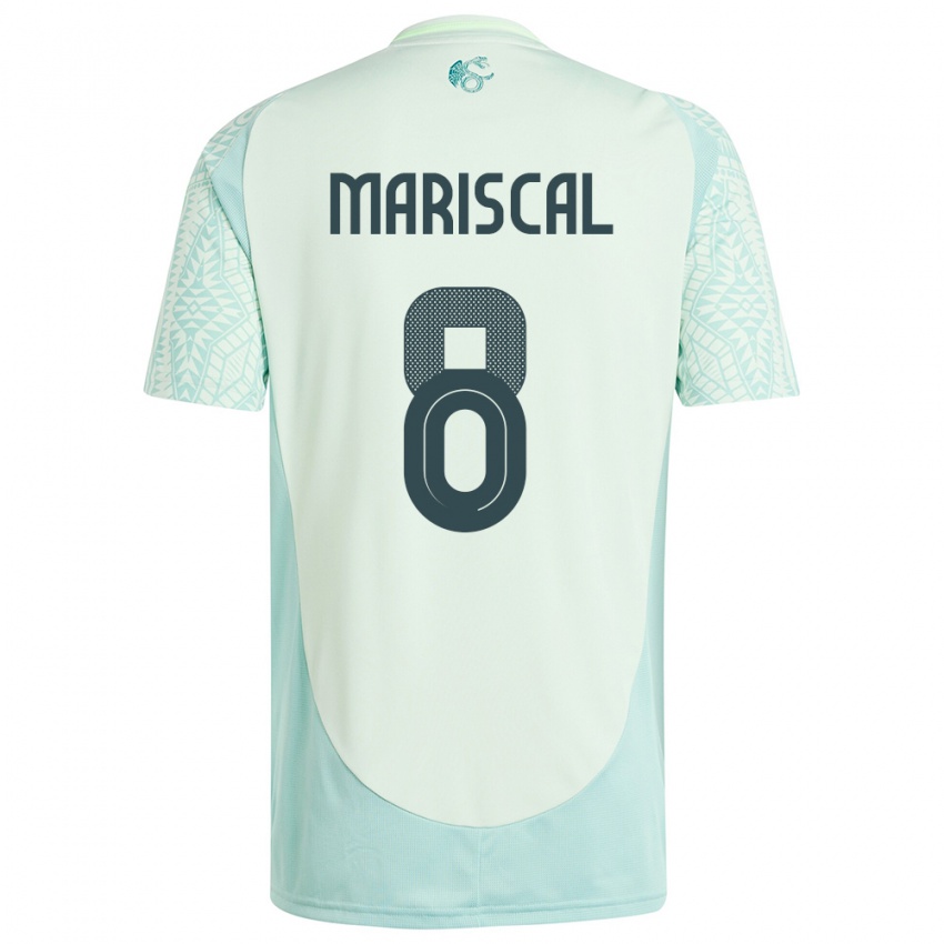 Uomo Maglia Messico Salvador Mariscal #8 Lino Verde Kit Gara Away 24-26 Maglietta