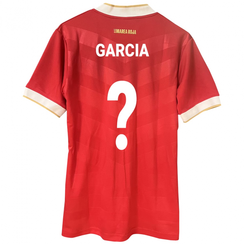 Donna Maglia Panamá Adriana García #0 Rosso Kit Gara Home 24-26 Maglietta
