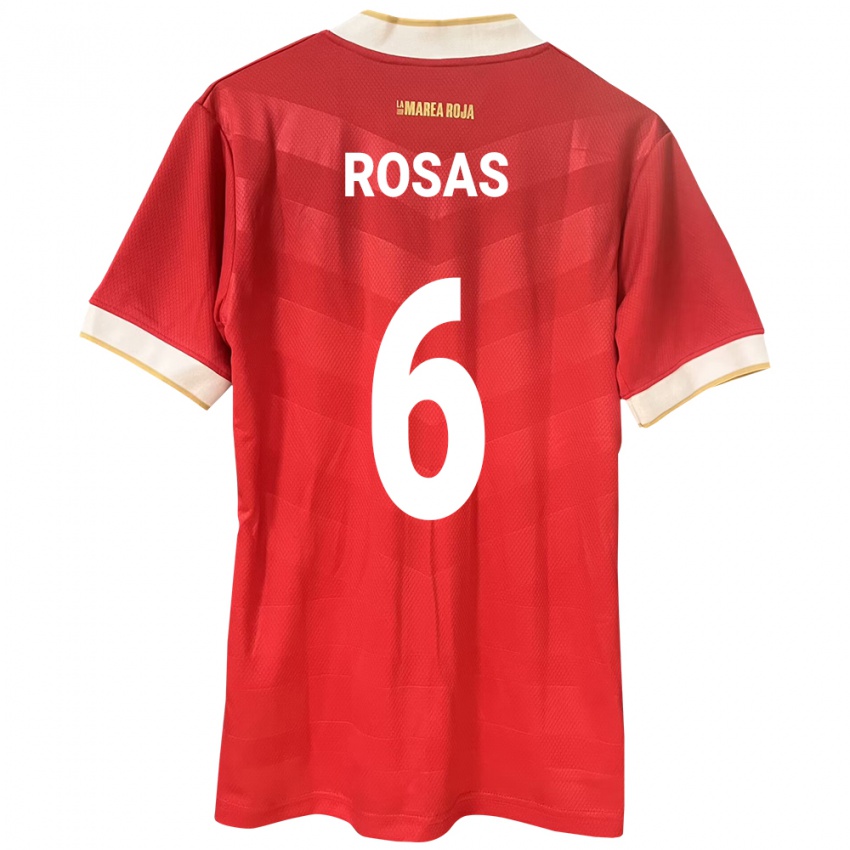Donna Maglia Panamá Meredith Rosas #6 Rosso Kit Gara Home 24-26 Maglietta