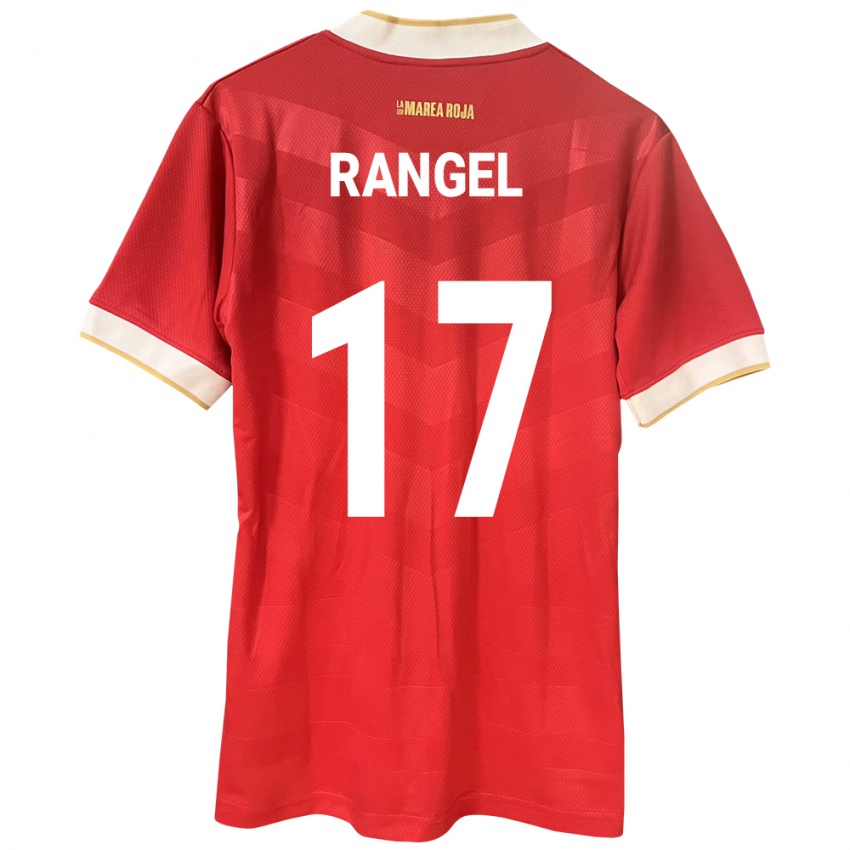 Donna Maglia Panamá Kenia Rangel #17 Rosso Kit Gara Home 24-26 Maglietta