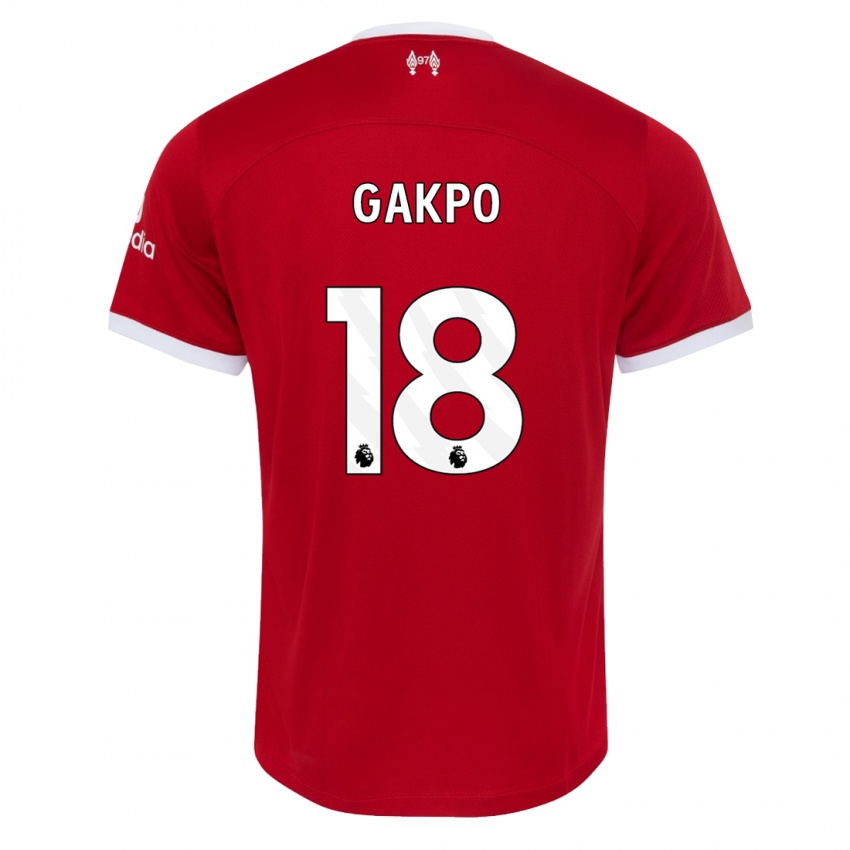 Bambino Maglia Cody Gakpo #18 Rosso Kit Gara Home 2023/24 Maglietta