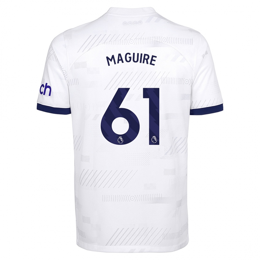 Bambino Maglia Aaron Maguire #61 Bianco Kit Gara Home 2023/24 Maglietta