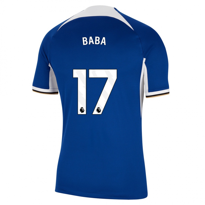 Bambino Maglia Abdul-Rahman Baba #17 Blu Kit Gara Home 2023/24 Maglietta