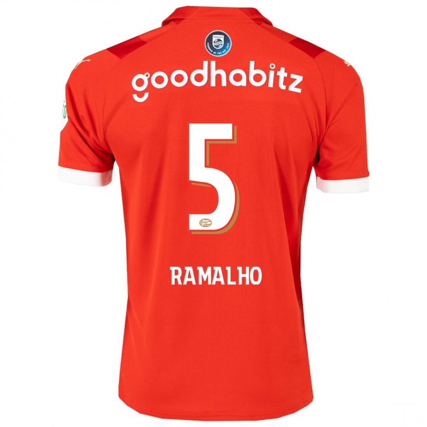 Bambino Maglia Andre Ramalho #5 Rosso Kit Gara Home 2023/24 Maglietta