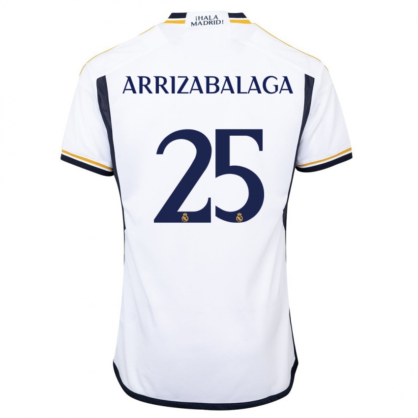 Bambino Maglia Kepa Arrizabalaga #25 Bianco Kit Gara Home 2023/24 Maglietta
