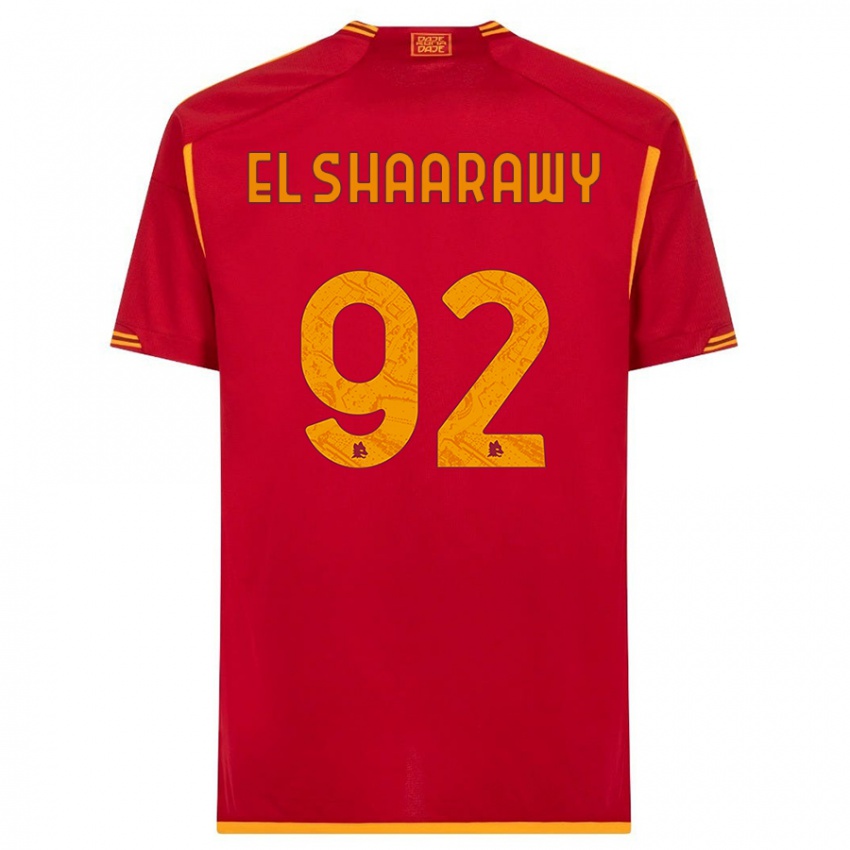 Bambino Maglia Stephan El Shaarawy #92 Rosso Kit Gara Home 2023/24 Maglietta