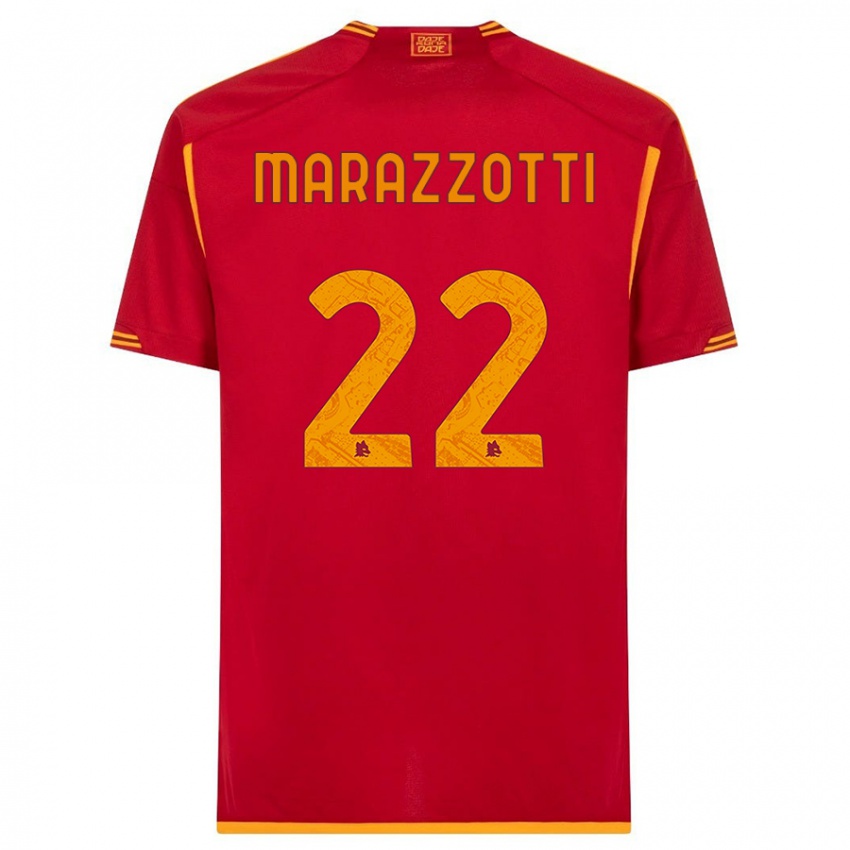 Bambino Maglia Fabrizio Marazzotti #22 Rosso Kit Gara Home 2023/24 Maglietta